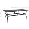 vidaXL Garden Table Anthracite 190x80x72 cm Steel