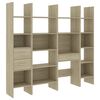 vidaXL 4 Piece Book Cabinet Set Sonoma Oak Engineered Wood