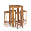 vidaXL 5 Piece Garden Bar Set Solid Wood Acacia