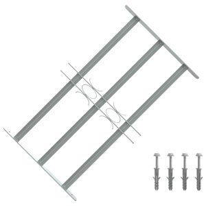 vidaXL Window grilles 500-650 mm Galvanized Steel Silver