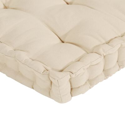 vidaXL Pallet Floor Cushions 6 pcs Beige Cotton