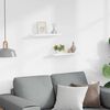 vidaXL Picture Frame Ledge Shelves 2 pcs White 40x9x3 cm MDF