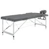 vidaXL Massage Table with 3 Zones Aluminium Frame Anthracite 186x68 cm