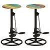 vidaXL Bar Stools 2 pcs Solid Reclaimed Wood