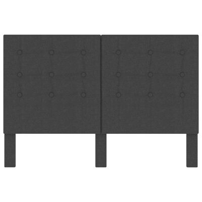 vidaXL Tufted Headboard Dark Grey Fabric 140x200 cm