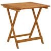 vidaXL Garden Table | Natural wood | Solid acacia wood | 70 x 70 x 75 cm