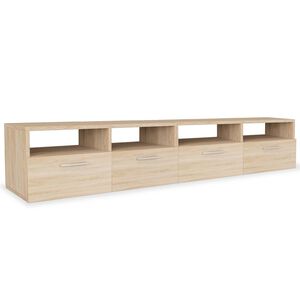 vidaXL TV Cabinet | Set of 2 | Oak | Engineered wood with PVC edges | Medium