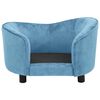 vidaXL Dog Sofa Turquoise 69x49x40 cm Plush