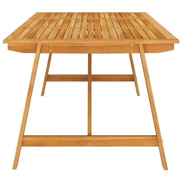 vidaXL Garden Dining Table 206x100x74 cm Solid Acacia Wood