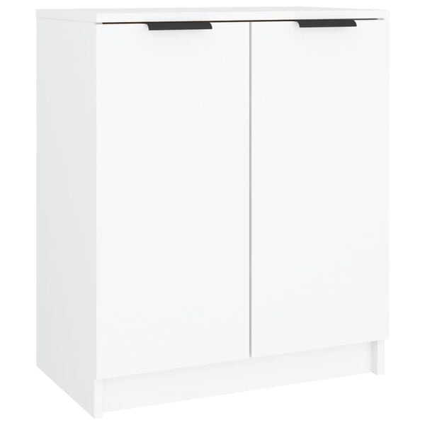 vidaXL Shoe Cabinet White 59x35x70 cm Engineered Wood