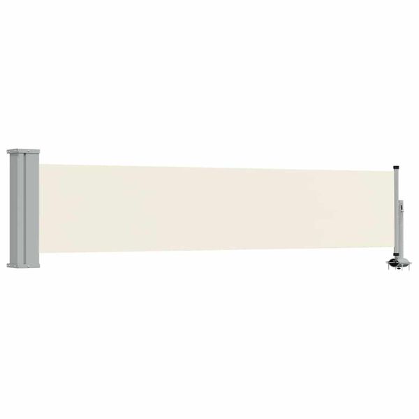 vidaXL Patio Retractable Side Awning 60x300 cm Cream