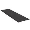 vidaXL Sun Lounger Cushion Black 200x50x3cm Oxford Fabric