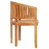 vidaXL Banana Bench 120 cm Solid Teak Wood