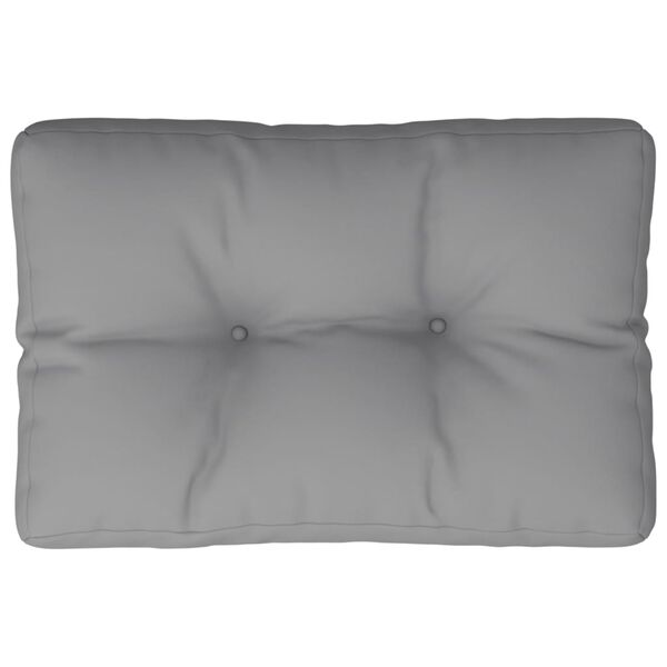 vidaXL Pallet Cushion Grey 50x40x12 cm Fabric