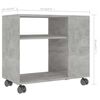 vidaXL Side Table Concrete Grey 70x35x55 cm Engineered Wood