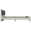 vidaXL Bed Frame White and Black 120 x 200 cm Faux Leather
