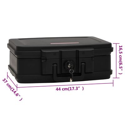 vidaXL Safe Box Black 44x37x16.5 cm