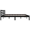 vidaXL Bed Frame without Mattress 180x200cm Black Super King Size