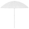 vidaXL Hawaii Beach Parasol White 300 cm