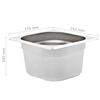 vidaXL Gastronorm Containers 12 pcs GN 1/6 100 mm Stainless Steel