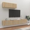 vidaXL 3 Piece TV Cabinet Set Sonoma Oak Engineered Wood