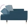vidaXL 2-Seater Sofa Bed with Two Pillows Black Velvet