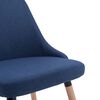 vidaXL Dining Chairs 2 pcs Blue Fabric
