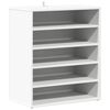 vidaXL Shoe Cabinet White 60x35x70 cm Engineered Wood
