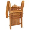 vidaXL Adirondack Garden Chair with Footrest Solid Wood Acacia