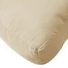 vidaXL Pallet Cushions 2 pcs Beige Fabric