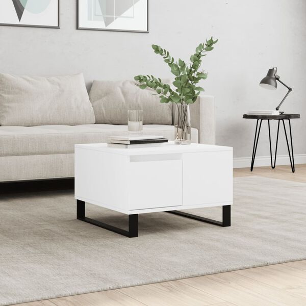 vidaXL Coffee Table White 55x55x36.5 cm Engineered Wood