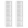 vidaXL Shoe Cabinets 2 pcs White 27.5x27x102 cm Engineered Wood