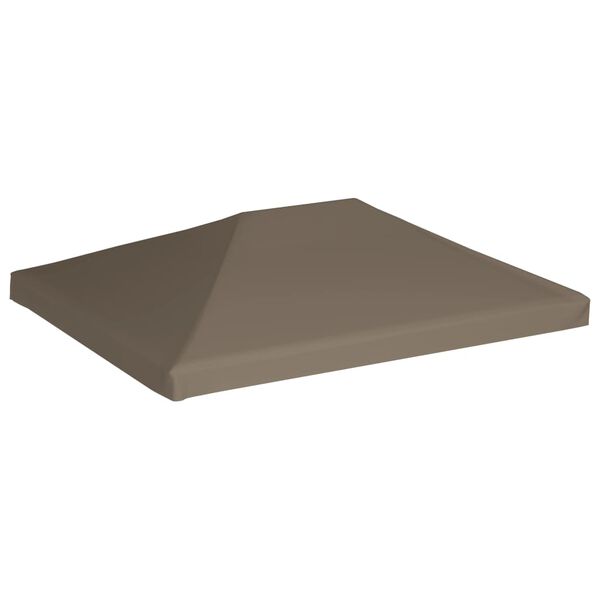 vidaXL Gazebo Top Cover 310 g/m² 3x3 m Taupe