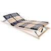 vidaXL Bed Base | Natural beechwood, Birch | Solid beechwood frame, Birch slats