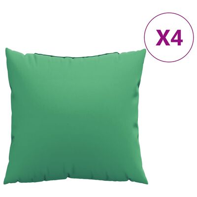 vidaXL Throw Pillows 4 pcs Green 50x50 cm Fabric