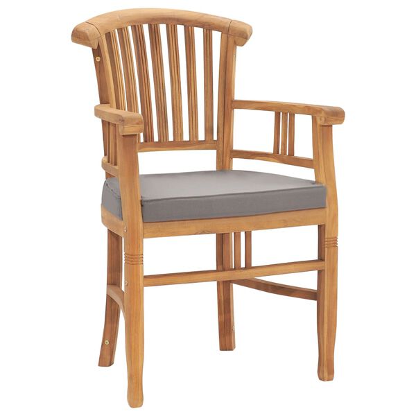 vidaXL 7 Piece Garden Dining Set with Cushions Solid Teak Wood