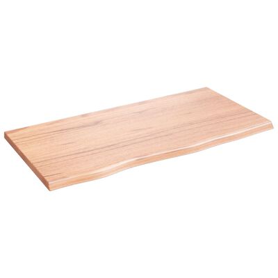 vidaXL Wall Shelf Light Brown 80x40x2 cm Treated Solid Wood Oak