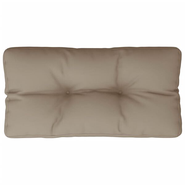 vidaXL Pallet Cushion Taupe 70x40x12 cm Fabric