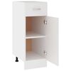 vidaXL Drawer Bottom Cabinet Lyon White 30x46x81.5 cm Engineered Wood