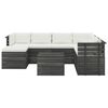 vidaXL 8 Piece Garden Pallet Lounge Set with Cushions Solid Pinewood