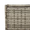 vidaXL Garden Storage Box Grey 283L Poly Rattan