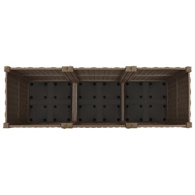 vidaXL Raised Bed 120x40x38 cm Polypropylene