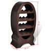 vidaXL Wine Rack Brown Wood