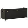 vidaXL Garden Storage Bench 120 cm Poly Rattan Black