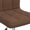 vidaXL Swivel Office Chair Brown Fabric