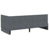 vidaXL Corner Bed Frame with Headboard Dark Grey 90 cm x 200 cm Velvet