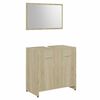 vidaXL Bathroom Furniture Set Sonoma Oak Engineered Wood
