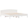 vidaXL Bed Frame without Mattress White 200x200 cm Solid Wood Pine