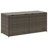 vidaXL Garden Storage Box Grey 283L Poly Rattan