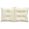 vidaXL Garden Lowback Chair Cushions 4 pcs Cream 100x50x7 cm Fabric